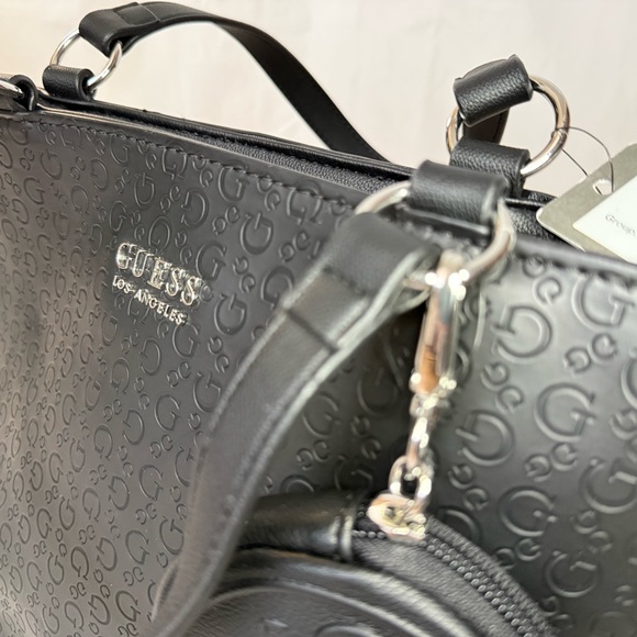 GUESS Black Patterned Tote - Picture 13 of 13